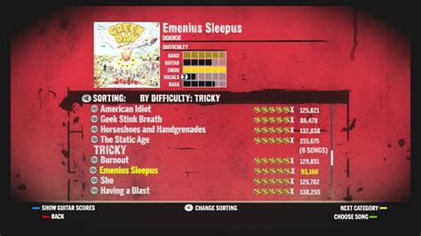 green day rock band setlist.